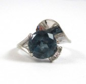 BLUE SPINEL AND WHITE GOLD RIN