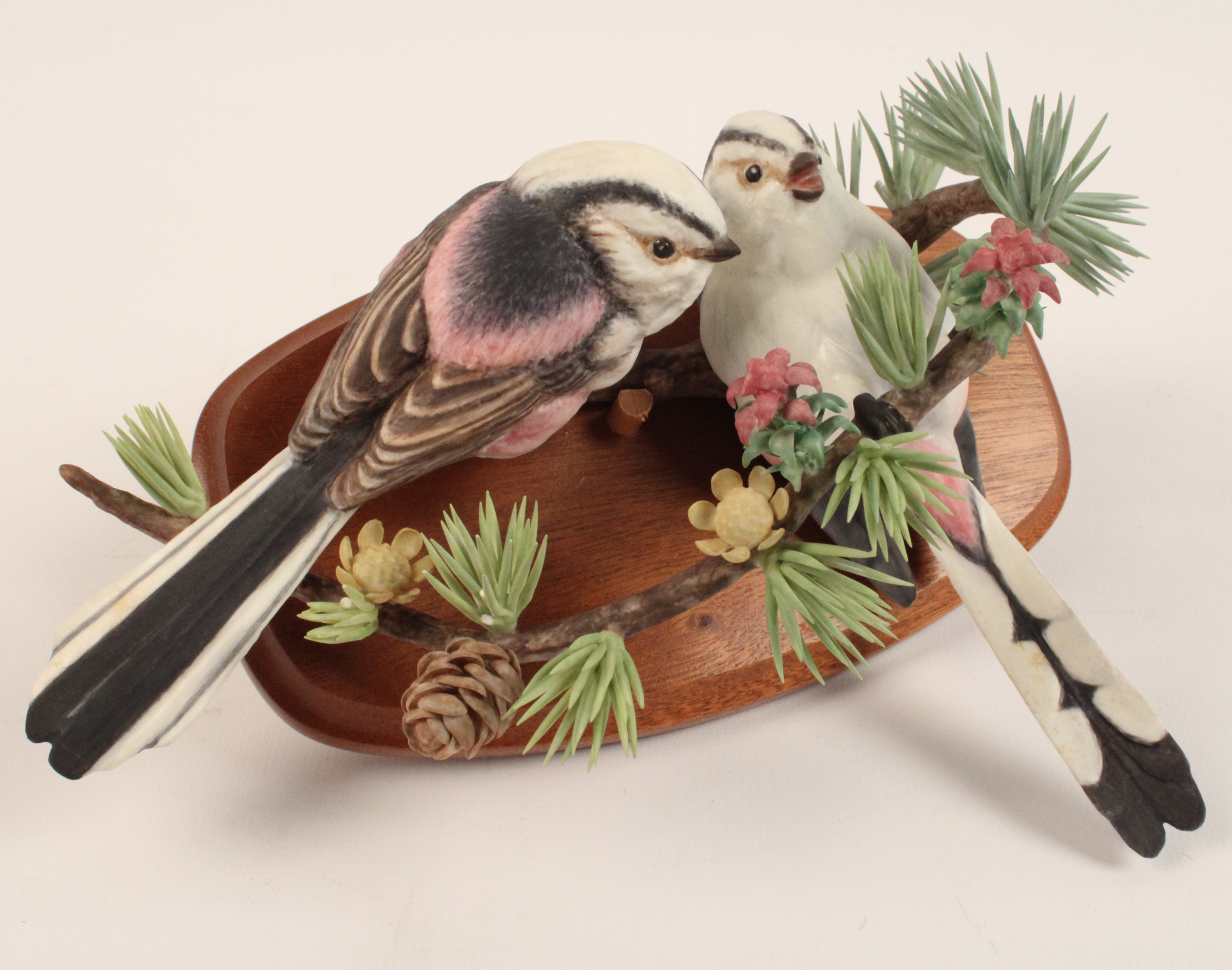 BLUE TAIL TITS AND LARCH BY DOROTHY