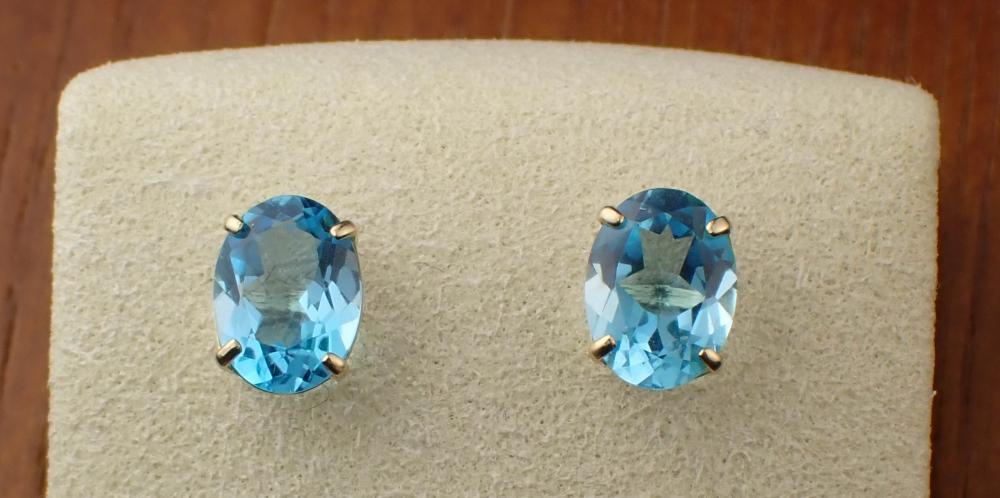 BLUE TOPAZ AND FOURTEEN KARAT