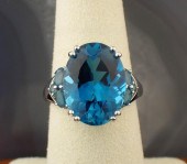 BLUE TOPAZ AND FOURTEEN KARAT