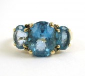 BLUE TOPAZ AND FOURTEEN KARAT