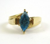 BLUE TOPAZ AND FOURTEEN KARAT
