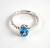 BLUE TOPAZ AND FOURTEEN KARAT