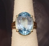 BLUE TOPAZ AND FOURTEEN KARAT