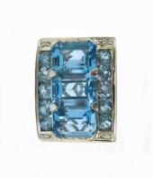 BLUE TOPAZ, DIAMOND AND FOURTE