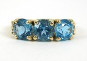 BLUE TOPAZ, DIAMOND AND FOURTE
