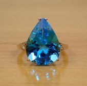 BLUE TOPAZ, DIAMOND AND FOURTE