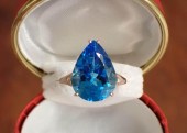 BLUE TOPAZ, DIAMOND AND ROSE G