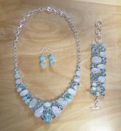 BLUE TOPAZ, RAINBOW MOONSTONE