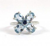 BLUE TOURMALINE, SAPPHIRE AND