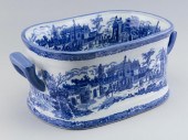 BLUE TRANSFER-DECORATED PORCEL
