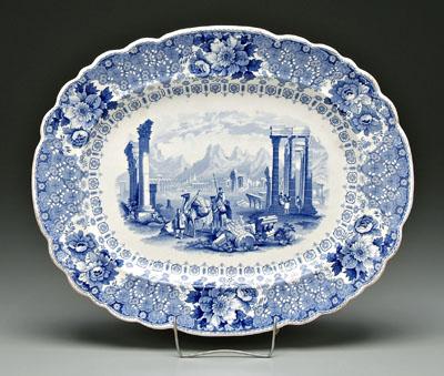 Blue transfer platter, classical