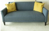 BLUE UPHOLSTERED SOFA Small bl
