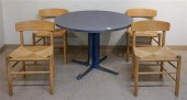 BLUE WASHED FRUITWOOD DINETTE