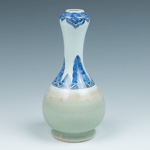 BLUE, WHITE, AND CELADON GARLIC
