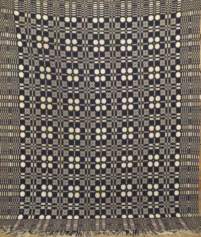BLUE & WHITE DOUBLE WEAVE