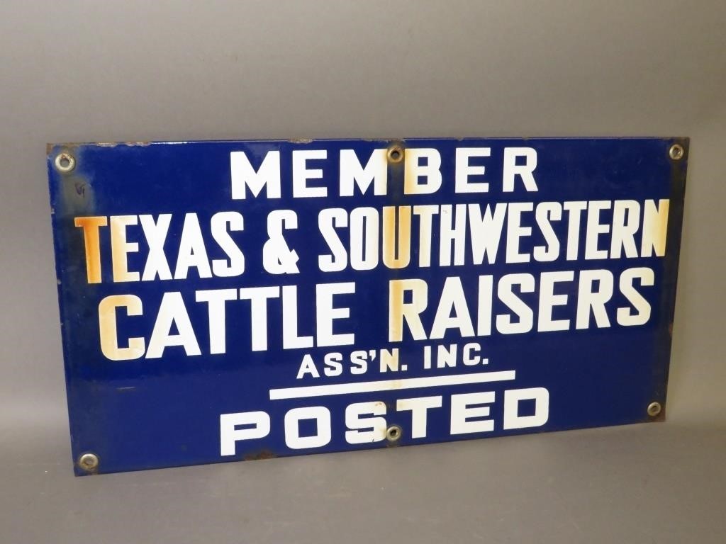 BLUE & WHITE PORCELAIN TEXAS &