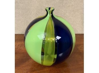 Blue, yellow and green “beach ball”