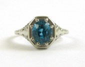 BLUE ZIRCON AND PLATINUM SOLIT