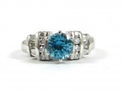 BLUE ZIRCON, DIAMOND AND EIGHT