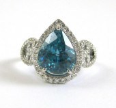 BLUE ZIRCON, DIAMOND AND FOURT