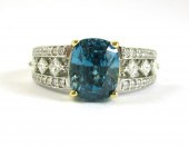 BLUE ZIRCON, DIAMOND AND FOURT