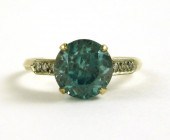 BLUE ZIRCON, DIAMOND AND FOURT