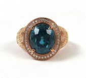 BLUE ZIRCON, DIAMOND AND FOURT
