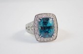 BLUE ZIRCON, DIAMOND AND FOURT