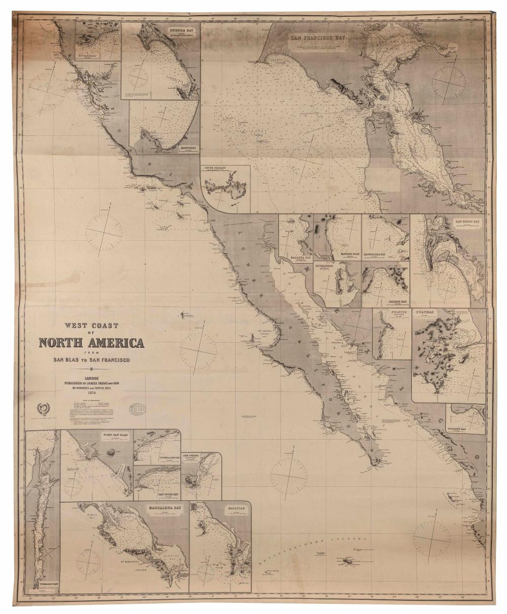 BLUEBACK CHART OF THE WEST COAST OF