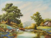 BLUEBONNET LANDSCAPE PAINTING,