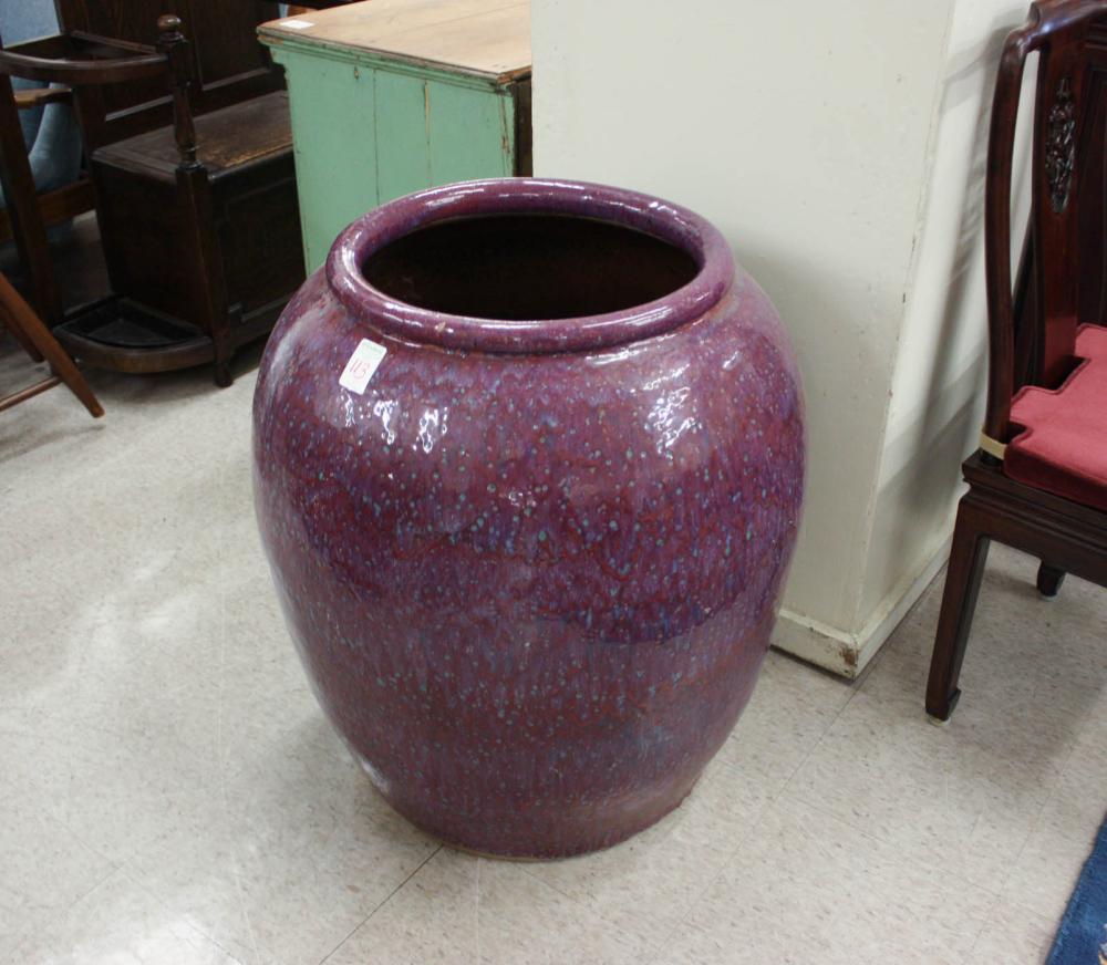 BLUE/PURPLE PLUMB GLAZE POTTERY