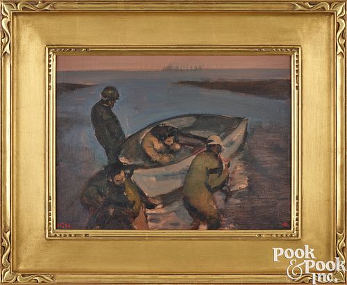BO BARTLETT OIL ON CANVASBo
