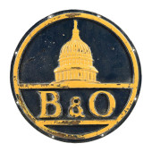 B&O CAST IRON SIGN<br>This emb