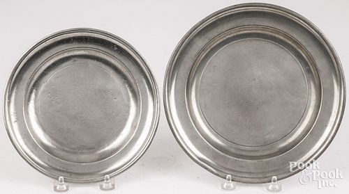 BOARDMAN PEWTER PLATESTwo pewter