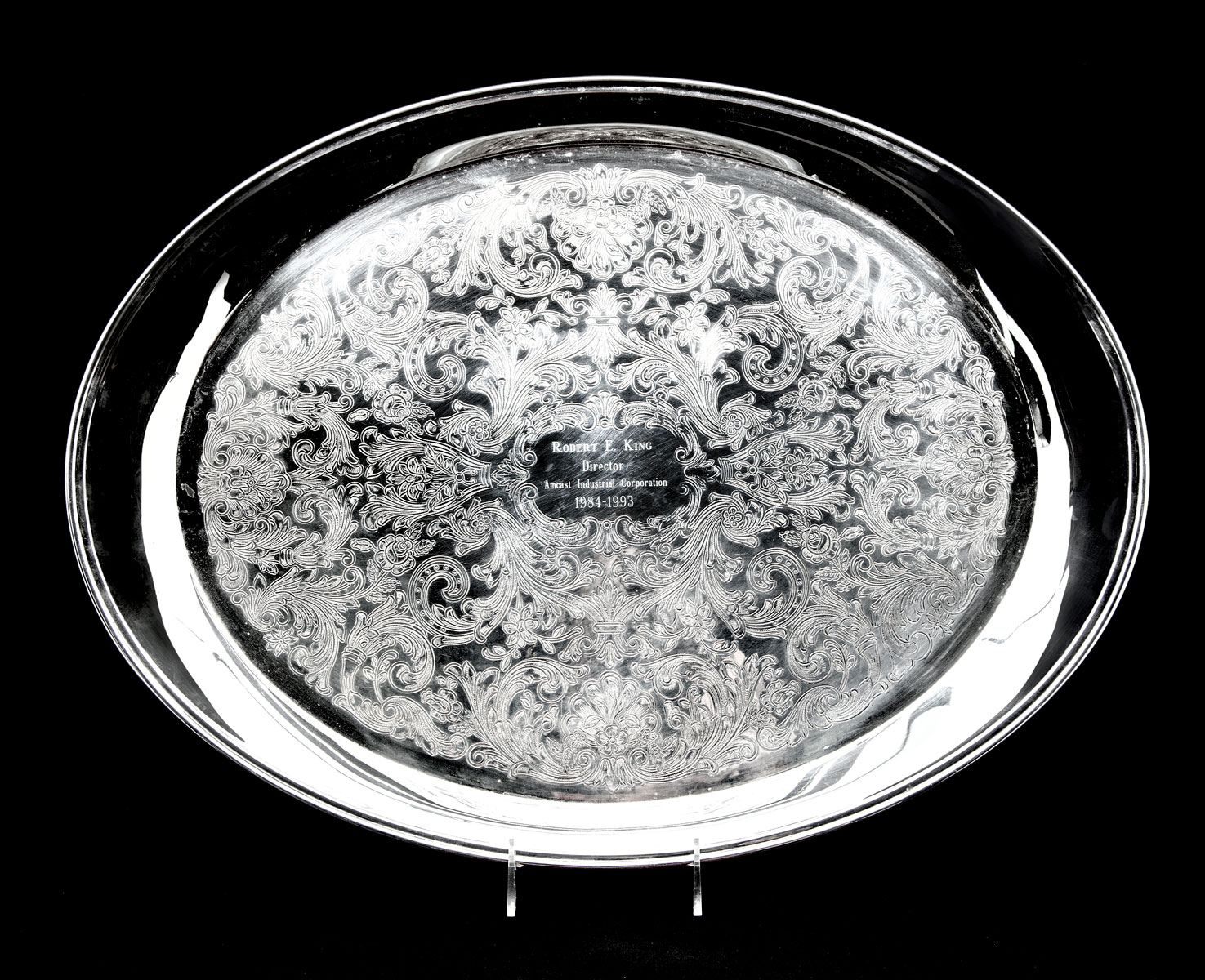 BOARDMAN STERLING SILVER TRAY:
