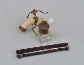 BOAR'S TUSK INKWELL STAND, CAS