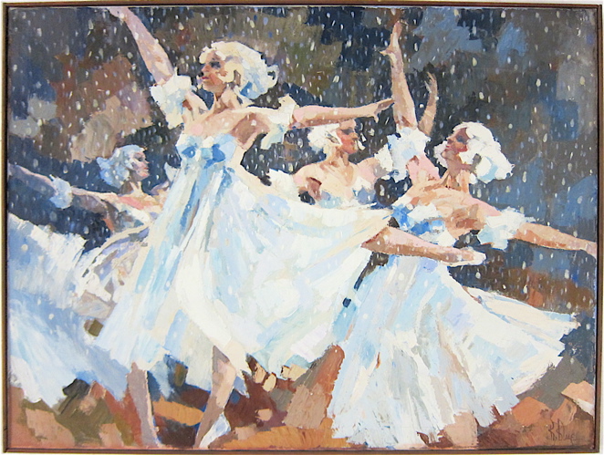 BOB BLUE OIL ON CANVAS