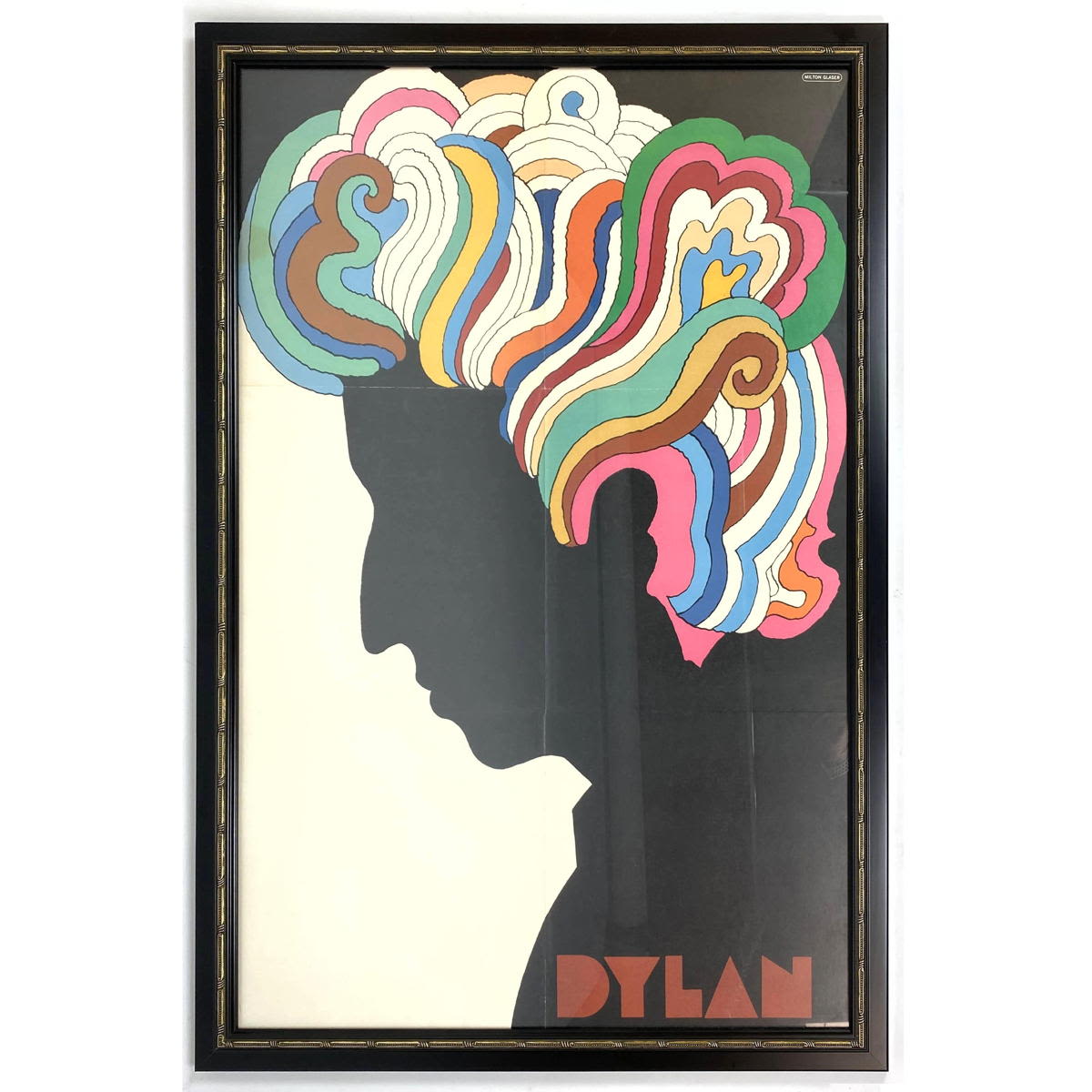 BOB DYLAN Framed Poster. Milton