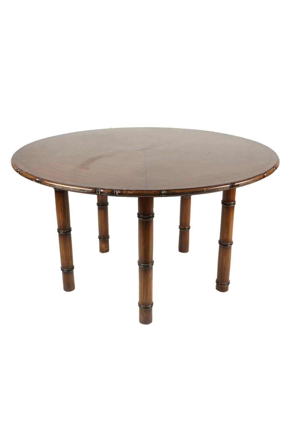 BOB HOPE-OWNED FAUX BAMBOO DINING