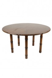 BOB HOPE-OWNED FAUX BAMBOO DIN