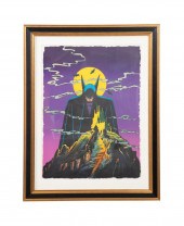BOB KANE "BATMAN" TRAVEL LITHO