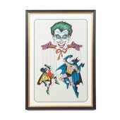 BOB KANE "JOKER" W/ BATMAN & R
