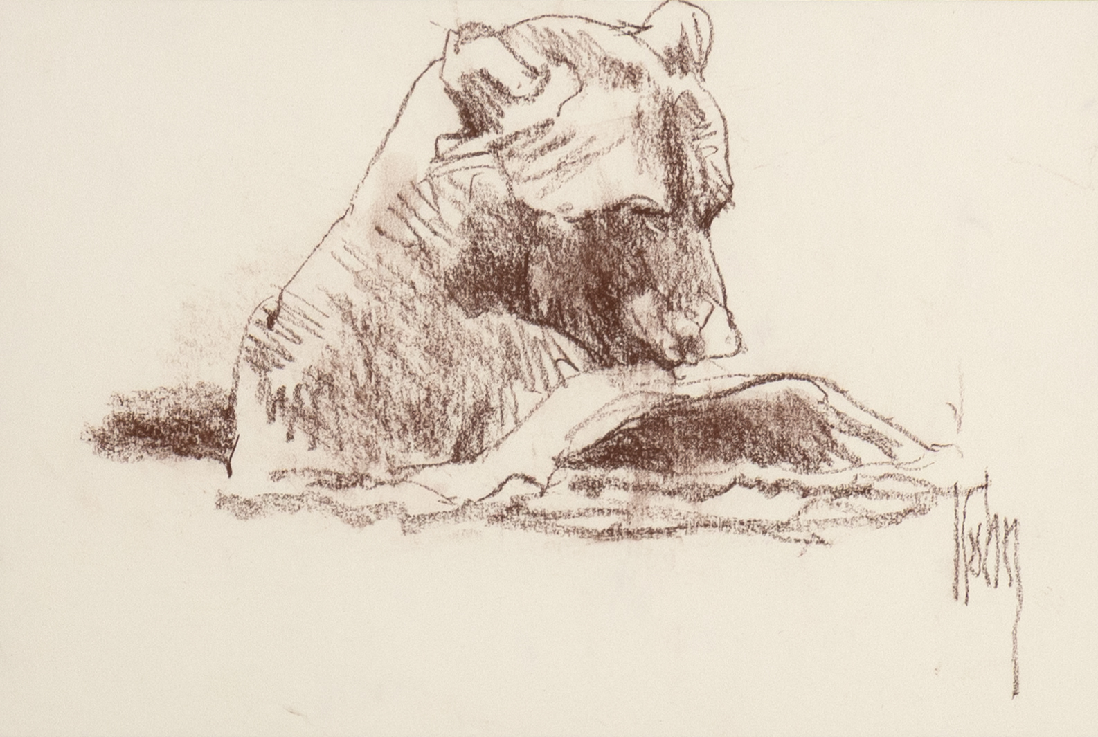 BOB KUHN (1920-2007), BEAR WITH