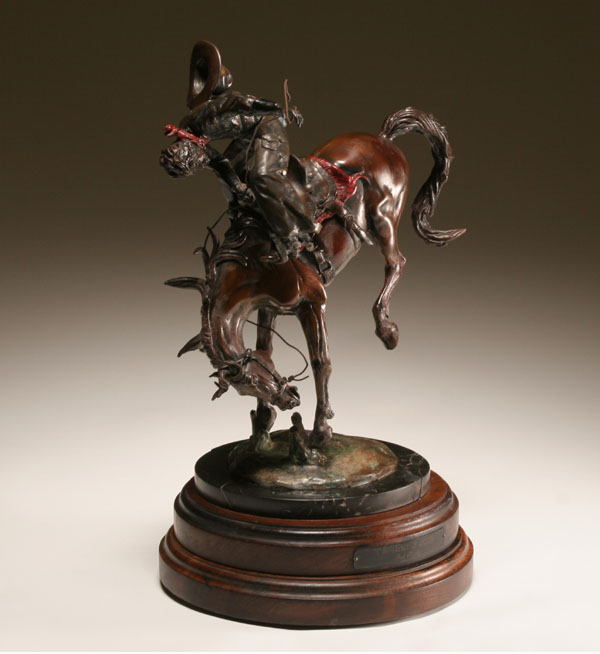 Bob Parks western bronze bucking