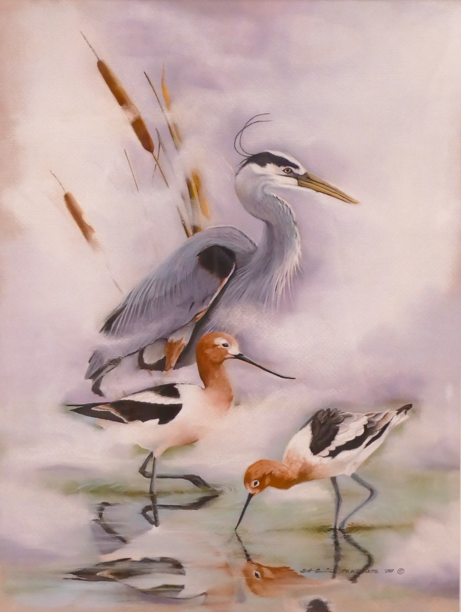 Bob Quick 'Misty Blue' Pastel