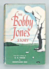 Bobby Jones signed golf book,