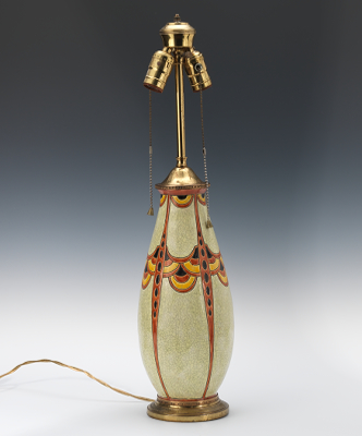Boch Freres Ceramic Lamp