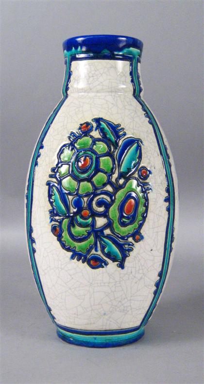 Boch Freres polychrome decorated