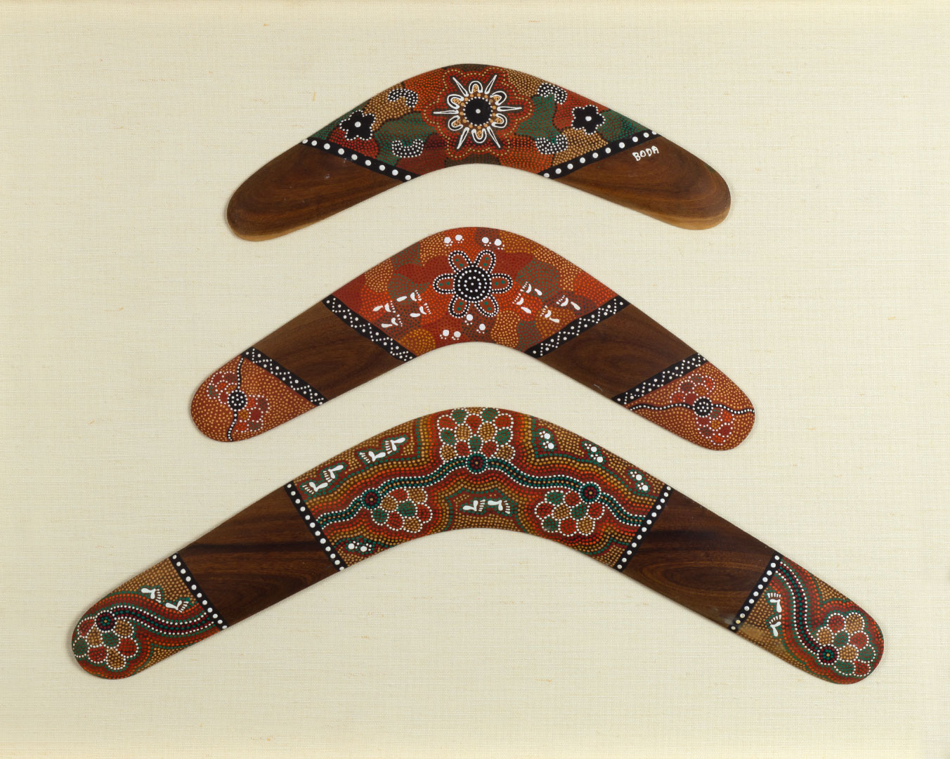 BODA , THREE BOOMERANGS Title: Boda